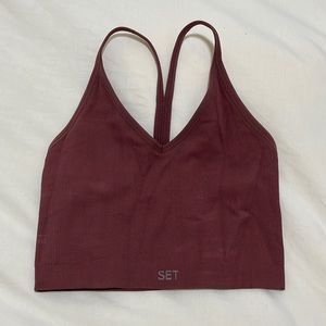 SETactive Sculptflex Ribbed V Bra- Canyon